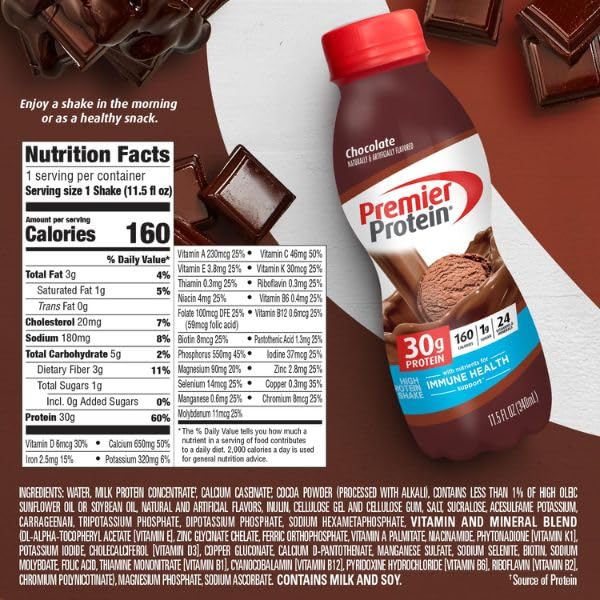 30g Protein 1g Sugar Premier Shake (12-Pack)